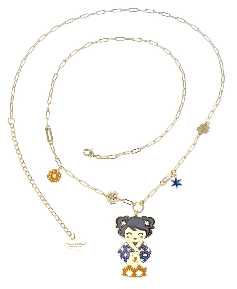 Collana Shizuka – serenità in giapponese, dettaglio, collezione Kokoro, Nuage d'Etoiles
