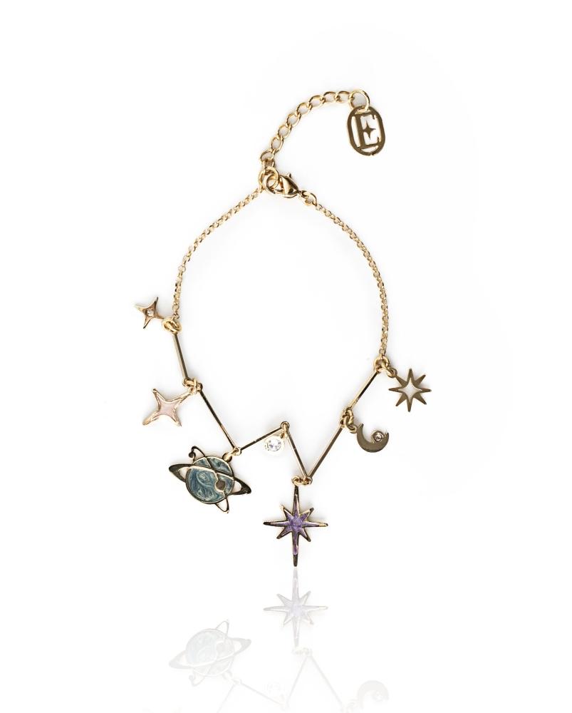 nuagedetoiles bracciale Bracciale Pianeta e scintille