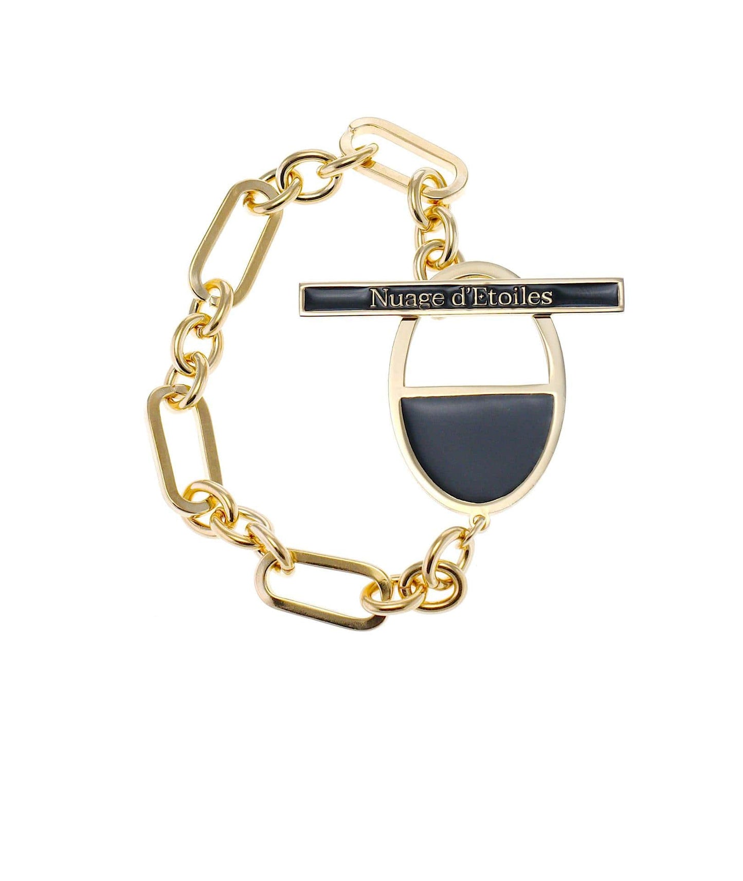 nuagedetoiles Bracciale T-Bar Ovale Mezzo Vuoto