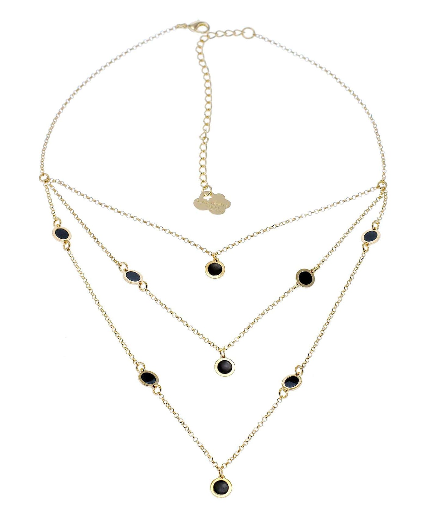 nuagedetoiles collana Collana 3 fili tondini