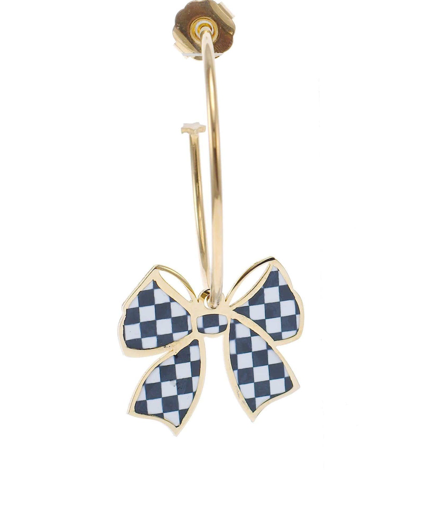 nuagedetoiles Orecchini papillon tartan