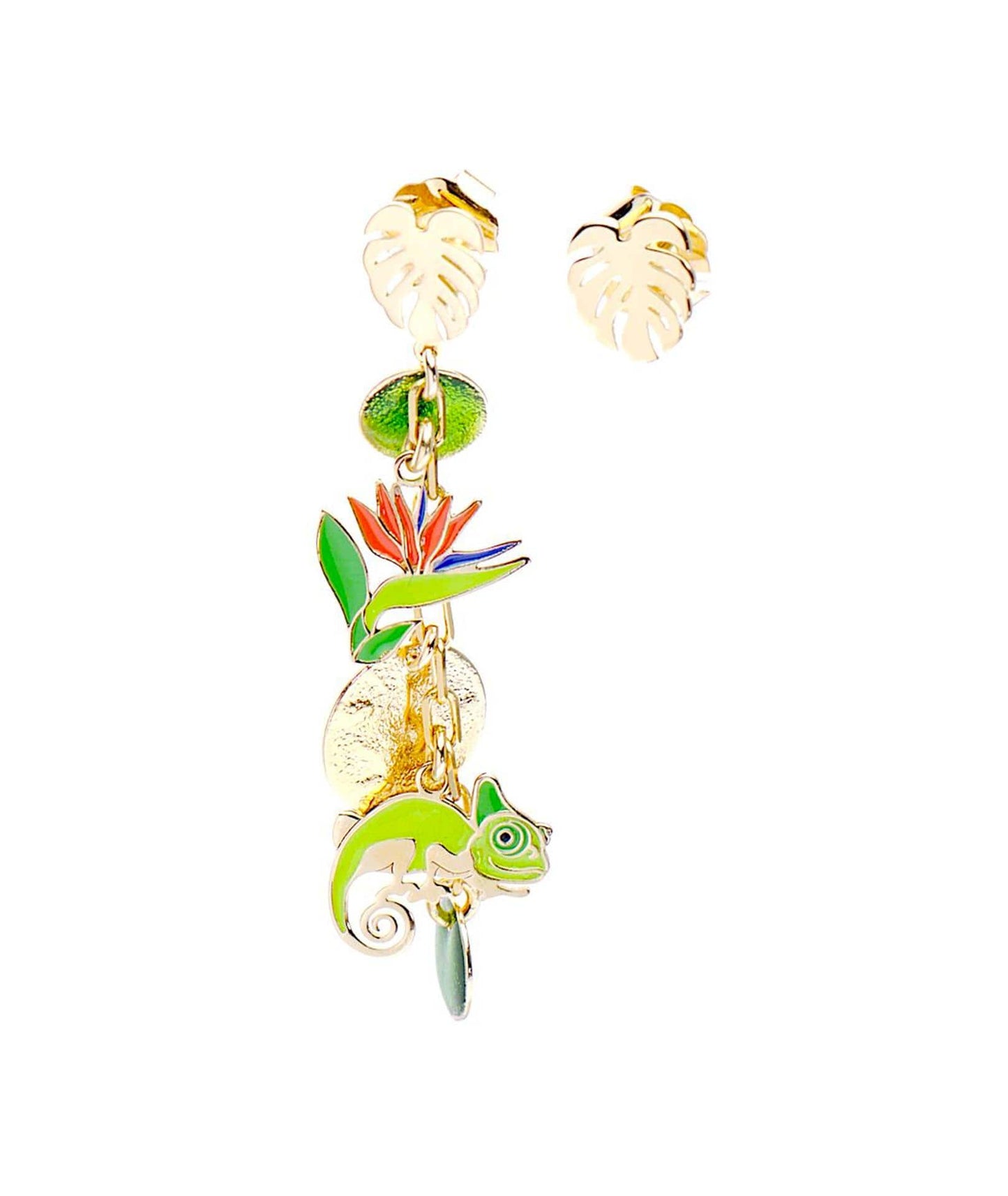 nuagedetoiles Orecchini sterlizia camaleonte