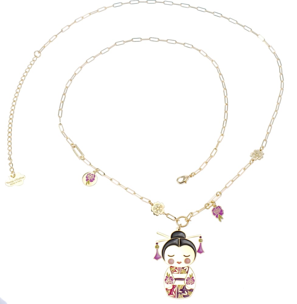 Collana Chie – saggezza in giapponese, dettaglio, collezione Kokoro, Nuage d'Etoiles