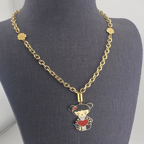 Collana AI – amore in giapponese, energia positiva, collezione Kokoro, Nuage d'Etoiles