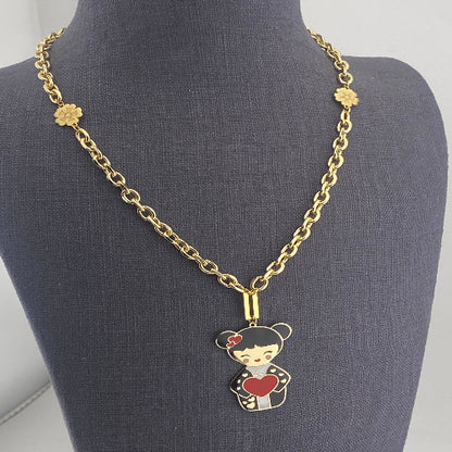 Collana AI – amore in giapponese, energia positiva, collezione Kokoro, Nuage d'Etoiles