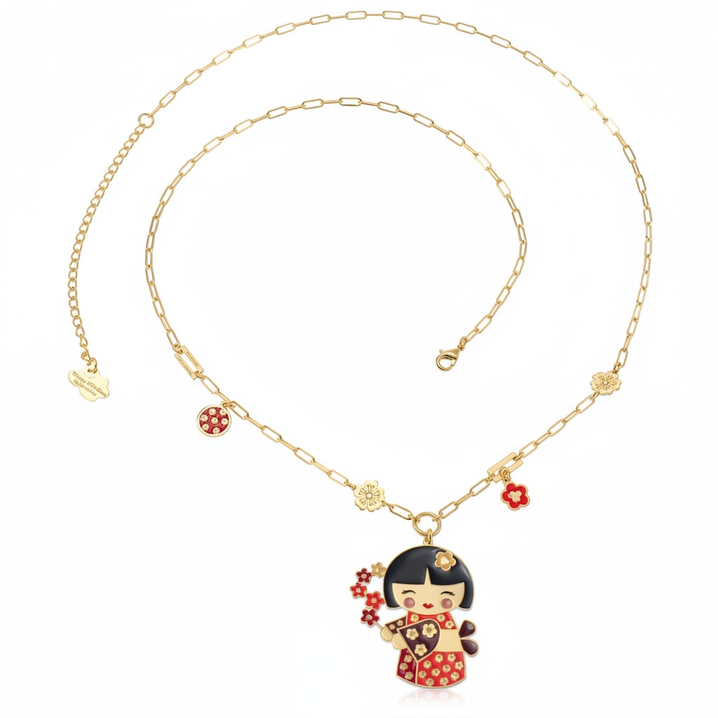 Collana Mari – ribelle in giapponese, dettaglio, collezione Kokoro, Nuage d'Etoiles