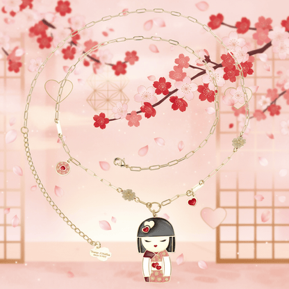 Collana Koi – amore in giapponese, vista frontale, collezione Kokoro, Nuage d'Etoiles