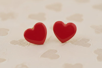 Orecchini Cuore Smalto