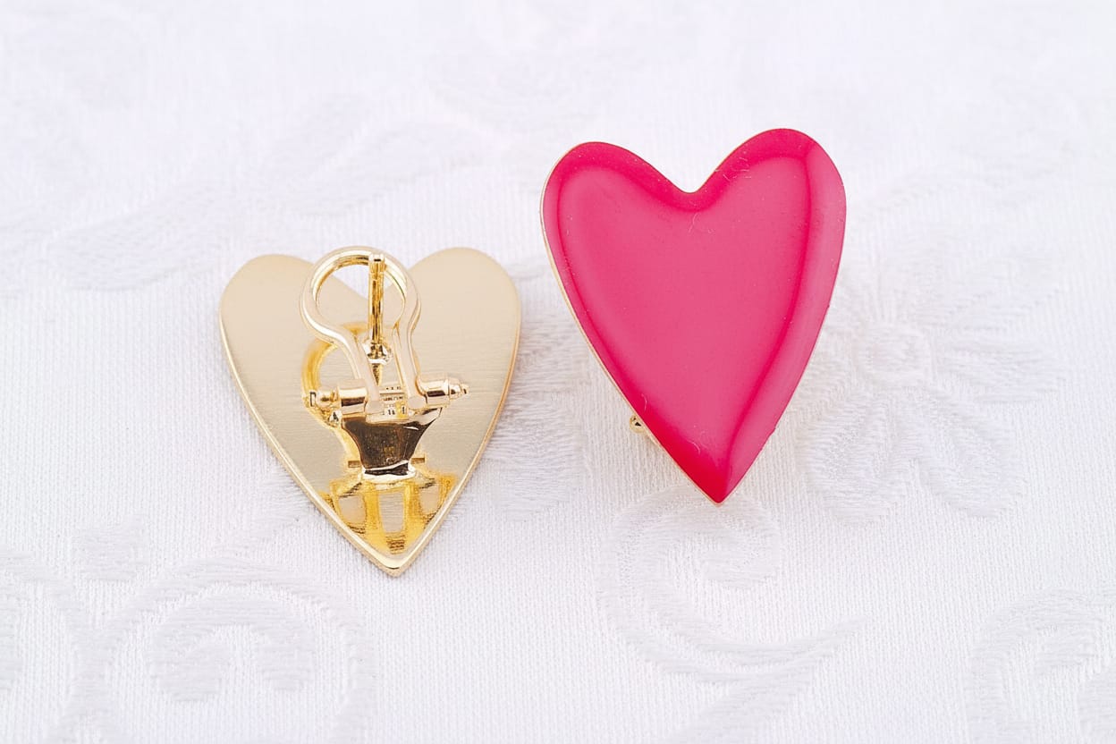 Orecchini Cuore Allungato Smalto – colori disponibili – Nuage d'Etoiles