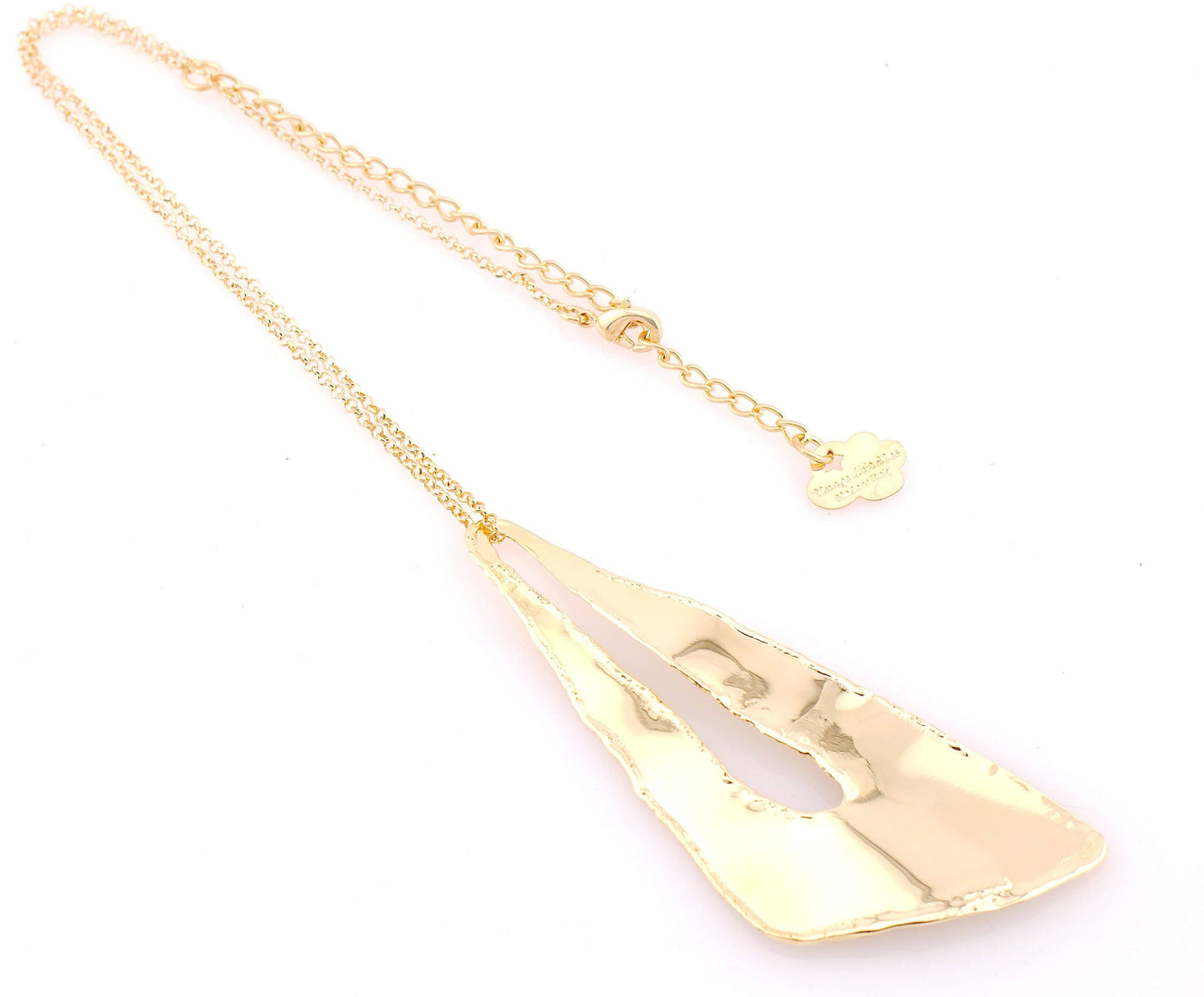 Collana Triangolo Burn Collection in bronzo placcato oro 24kt – finitura bruciata | Nuage d'Etoiles