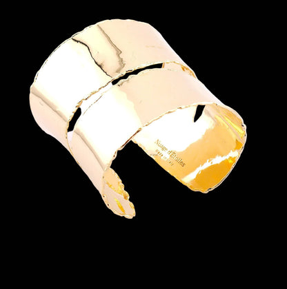 Bracciale Cuff Burn Collection in bronzo – finitura bruciata artigianale | Nuage d'Etoiles