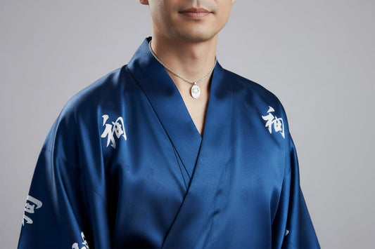 Collana Uomo mini Daruma BIANCO