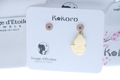 Etsuko – dettaglio ciondolo orecchino mini, collezione Kokoro, Nuage d'Etoiles