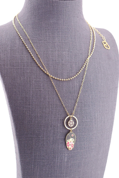 Hirikiteki – fascino e magnetismo, collana mini pendente, collezione Kokoro, Nuage d'Etoiles