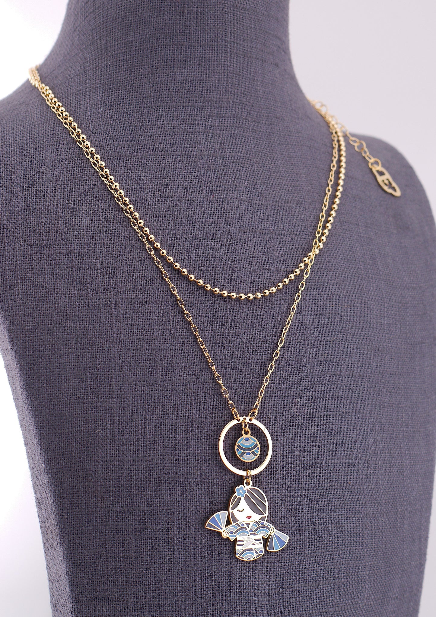 Mi – bellezza interiore, collana mini pendente, collezione Kokoro, Nuage d'Etoiles