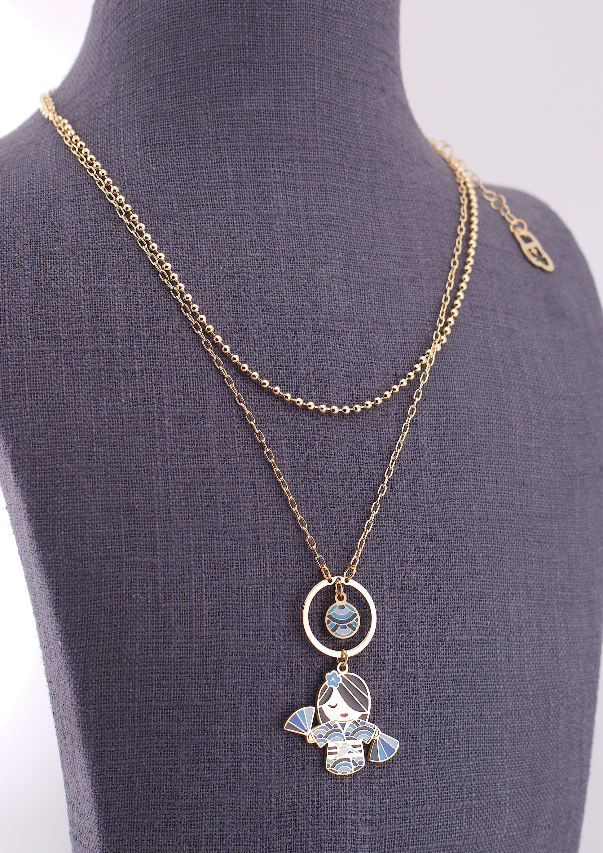 Mi – bellezza interiore, collana mini pendente, collezione Kokoro, Nuage d'Etoiles