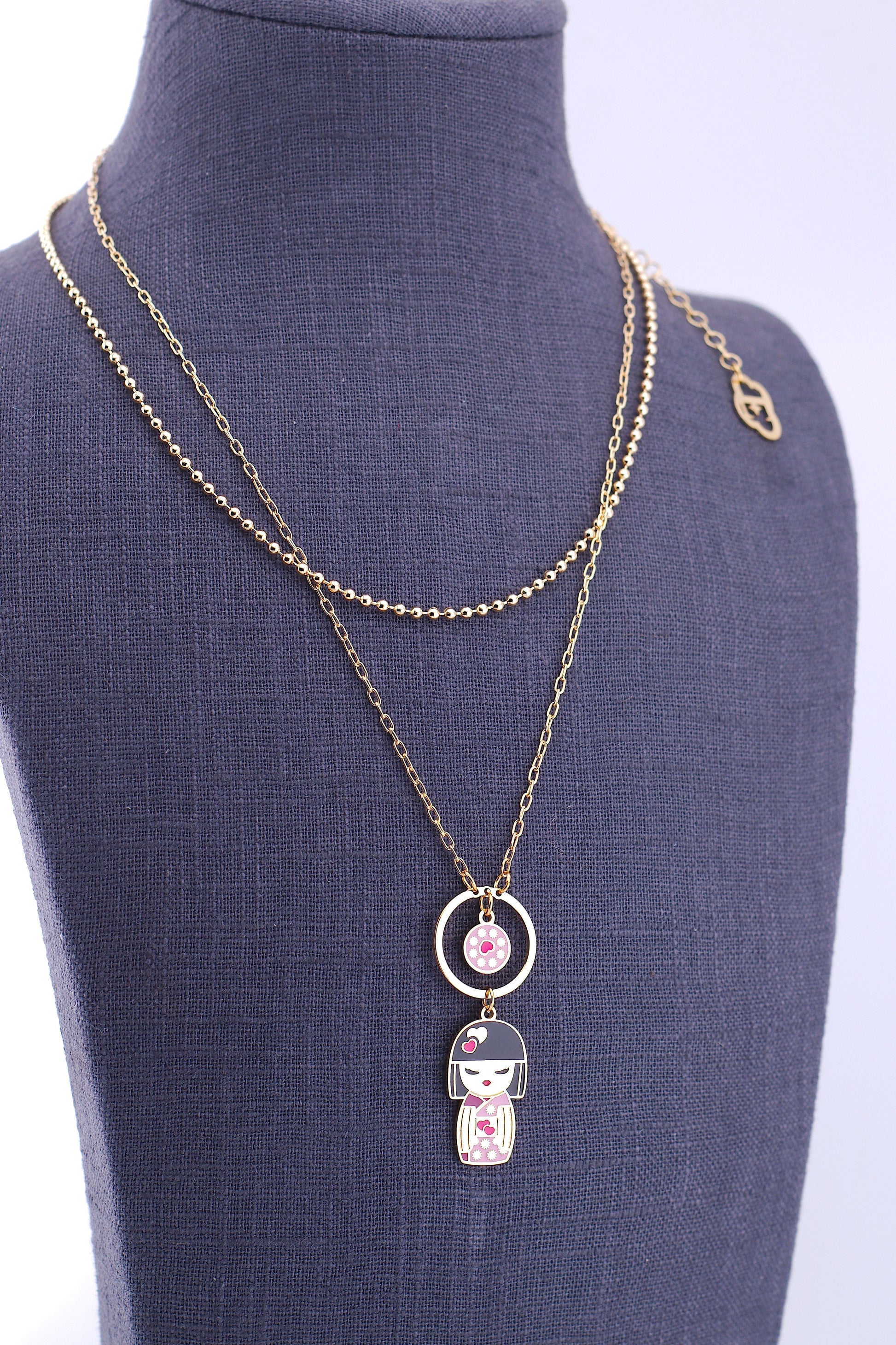 Chie – Amore, collana mini pendente, collezione Kokoro, Nuage d'Etoiles