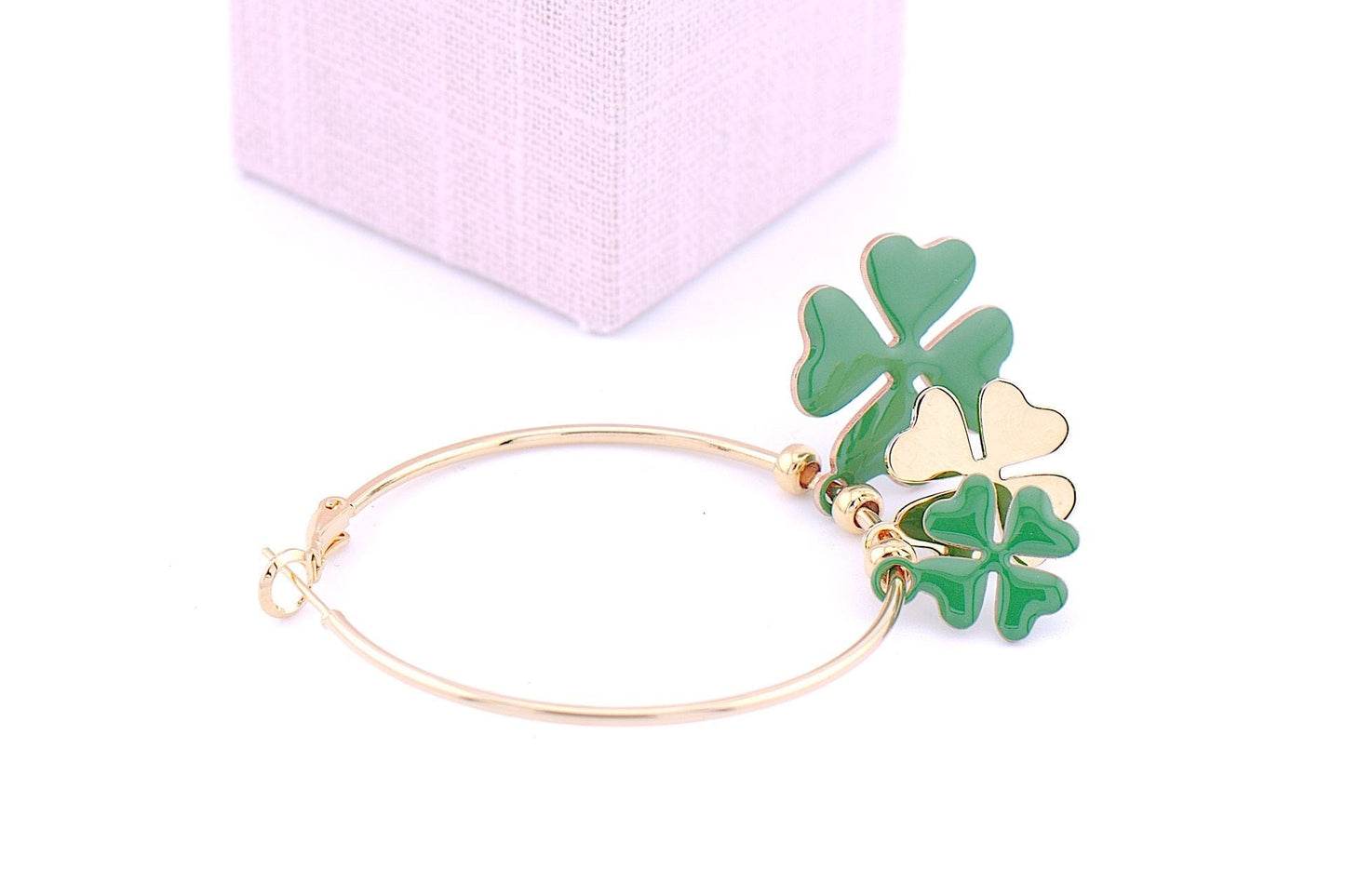 Orecchini chandelier Quadrifoglio trio