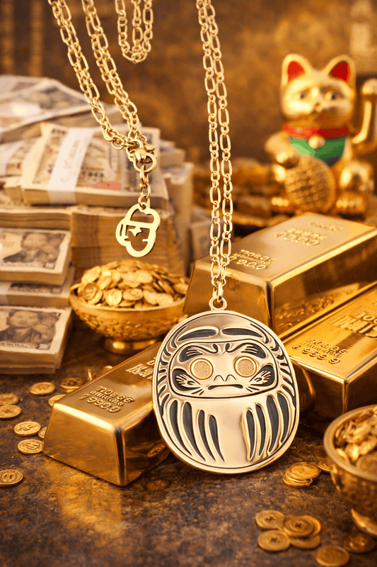 Collana Ricchezza Daruma 90 cm