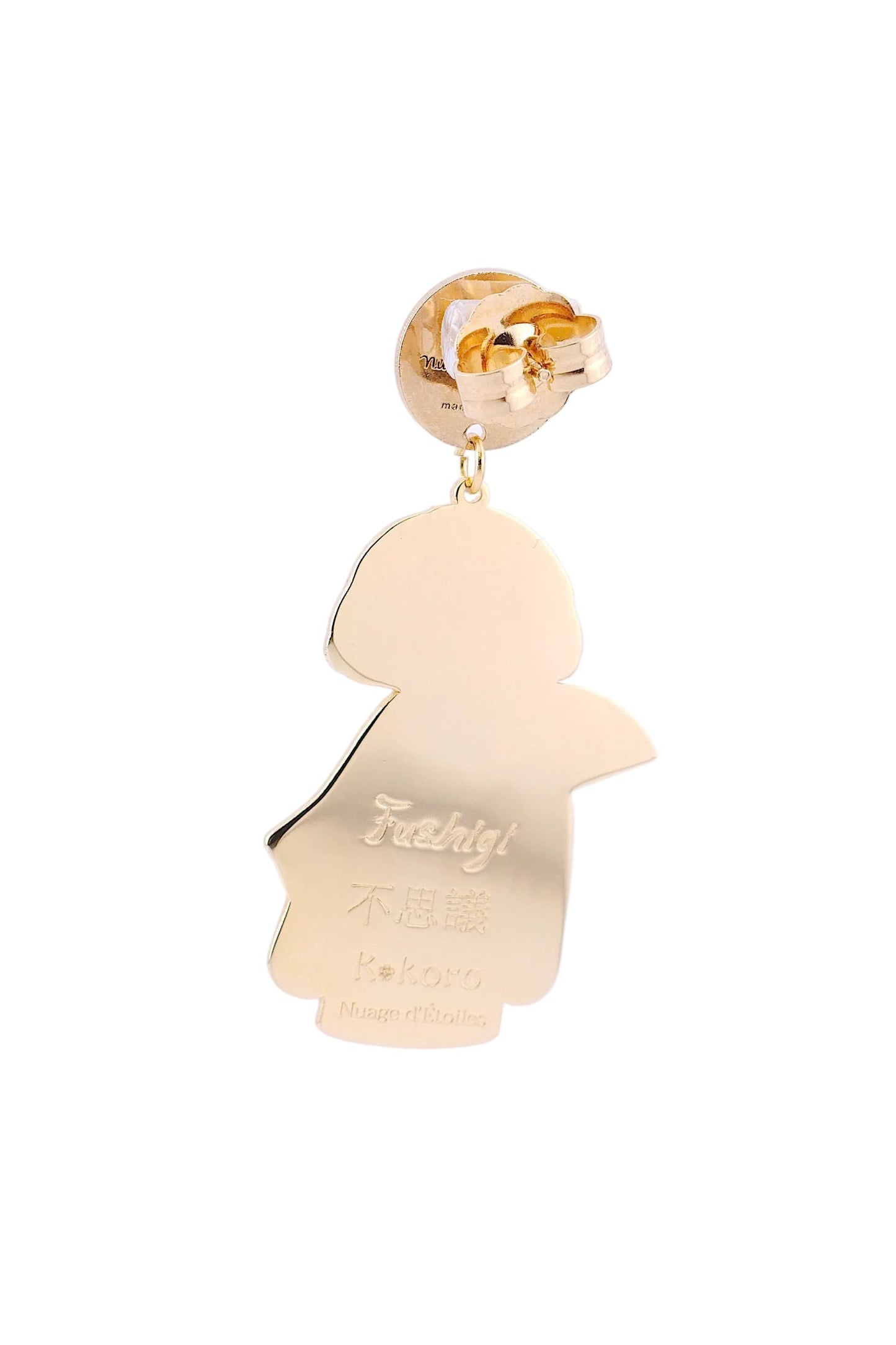 Orecchini Fushigi Kokoro – simbolo del mistero placcati oro 24kt