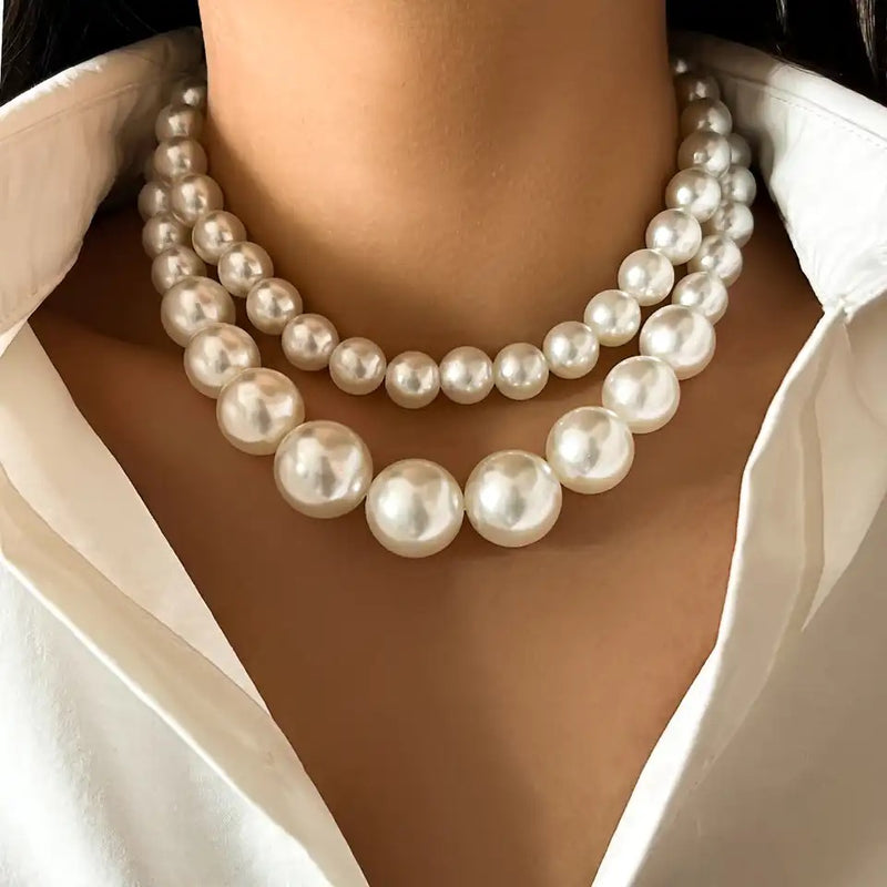 Collana Double Pearl