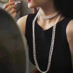 Collana Long Double Pearl