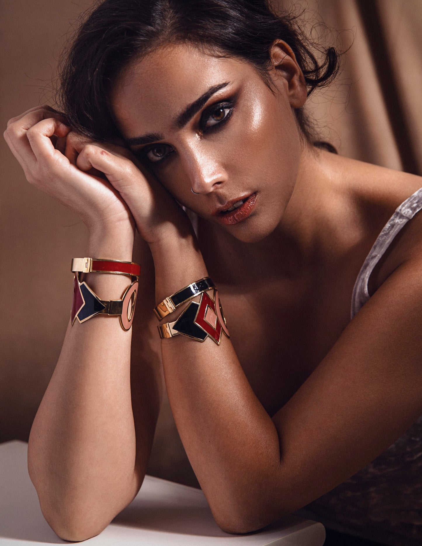 Bracciale mezzo rombo-ovale