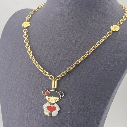 Collana AI – amore in giapponese, cultura giapponese moderna, collezione Kokoro, Nuage d'Etoiles