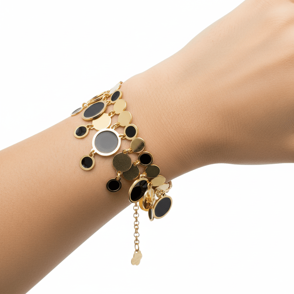 Bracciale frange tondi