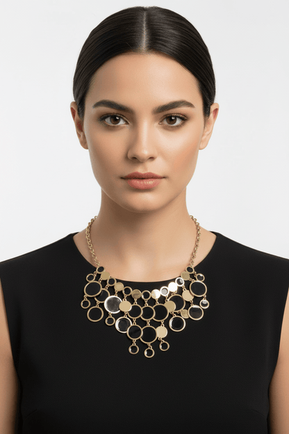 Collana frange tondi