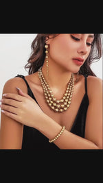 Parure Triple Pearl GOLD