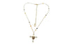 Collana Rosario (42cm)+ croce bianca con sacro cuore