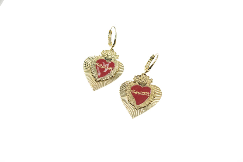 Orecchini Sacro Cuore (40 mm)