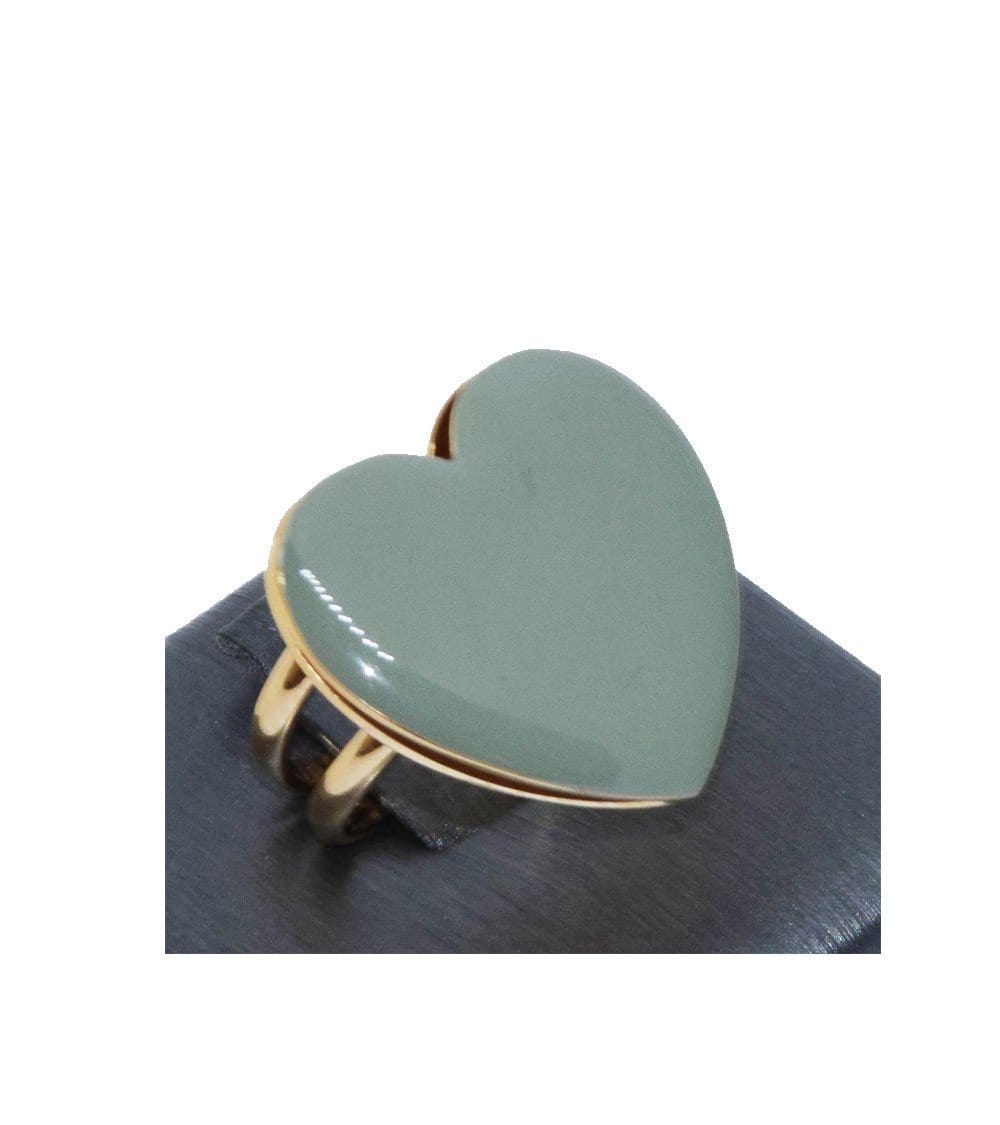 nuagedetoiles anello Anello cuore smalto 29mm