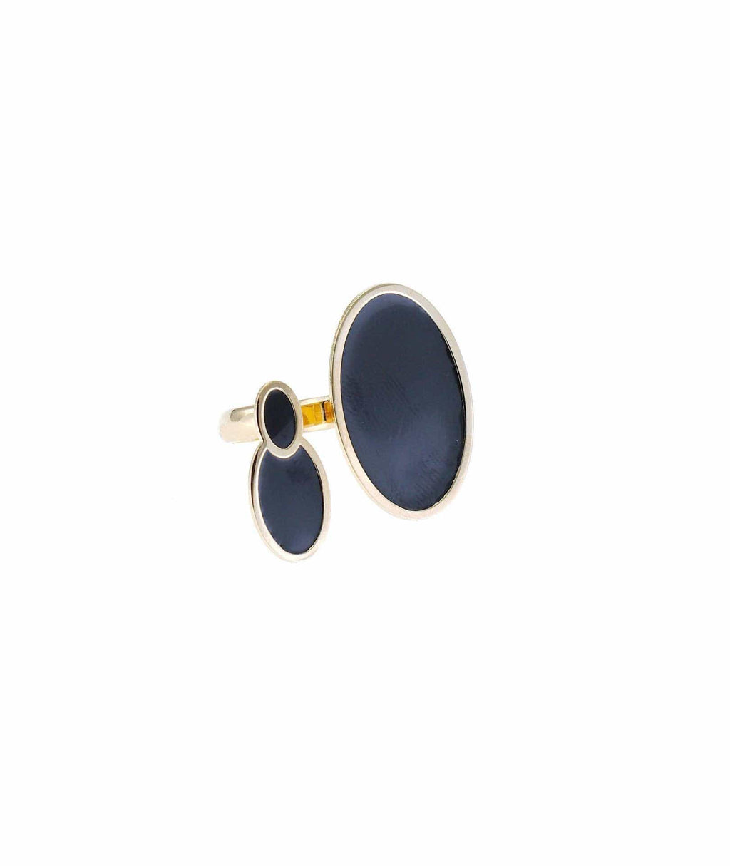 nuagedetoiles anello Anello doppio elemento ovale