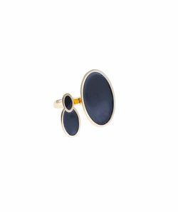 nuagedetoiles anello Anello doppio elemento ovale