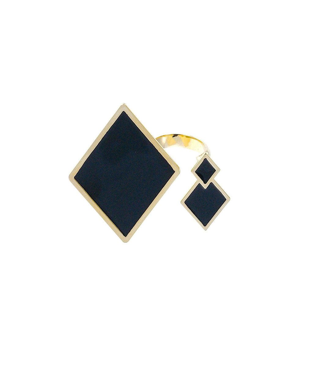nuagedetoiles anello Anello doppio elemento rombo