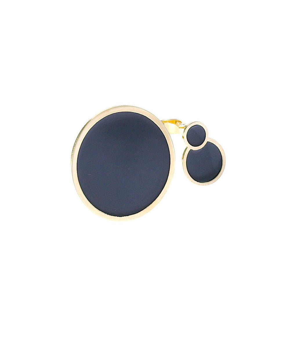 nuagedetoiles anello Anello doppio elemento tondo