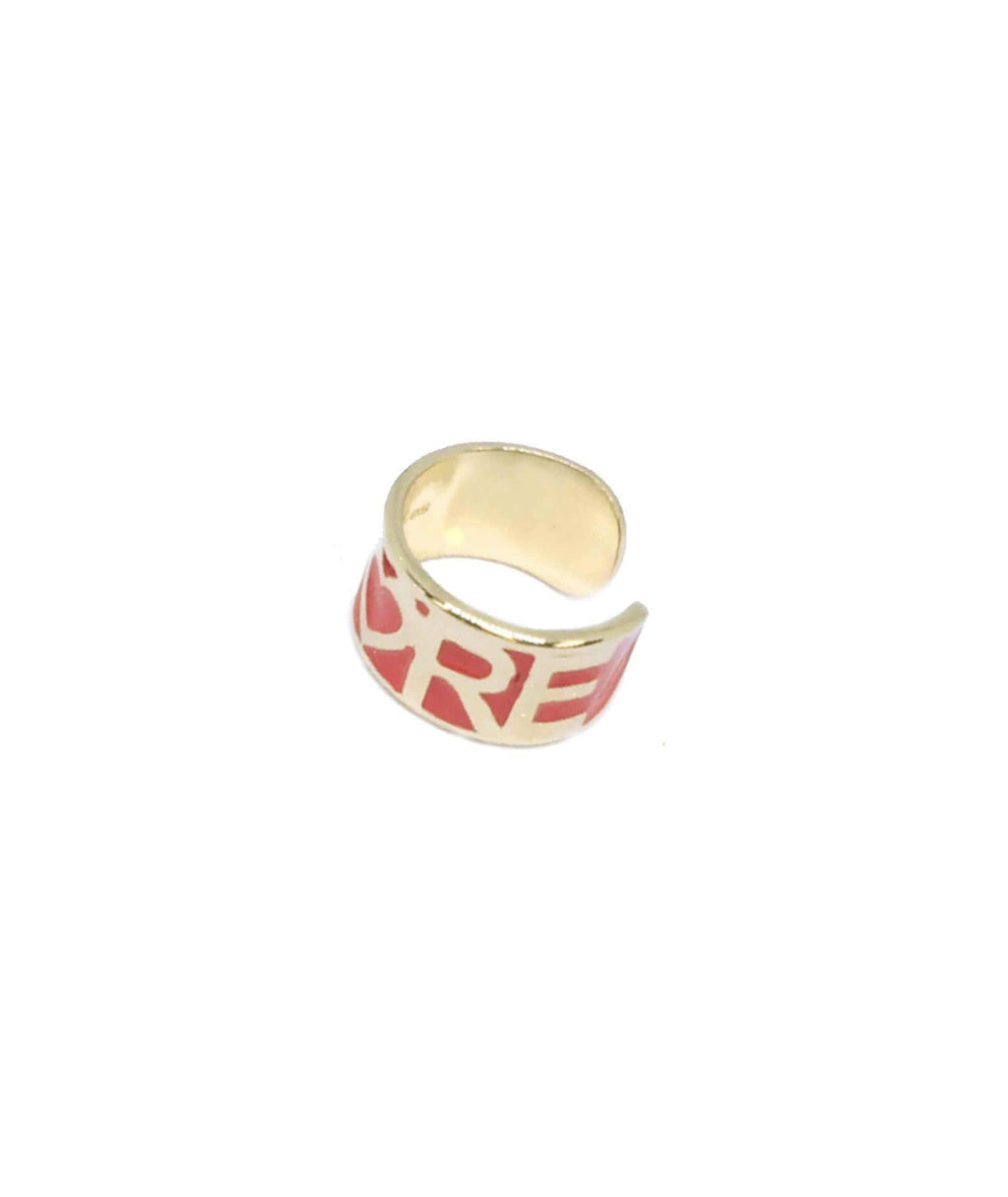nuagedetoiles anello Anello Personalizzabile smaltato Stampatello