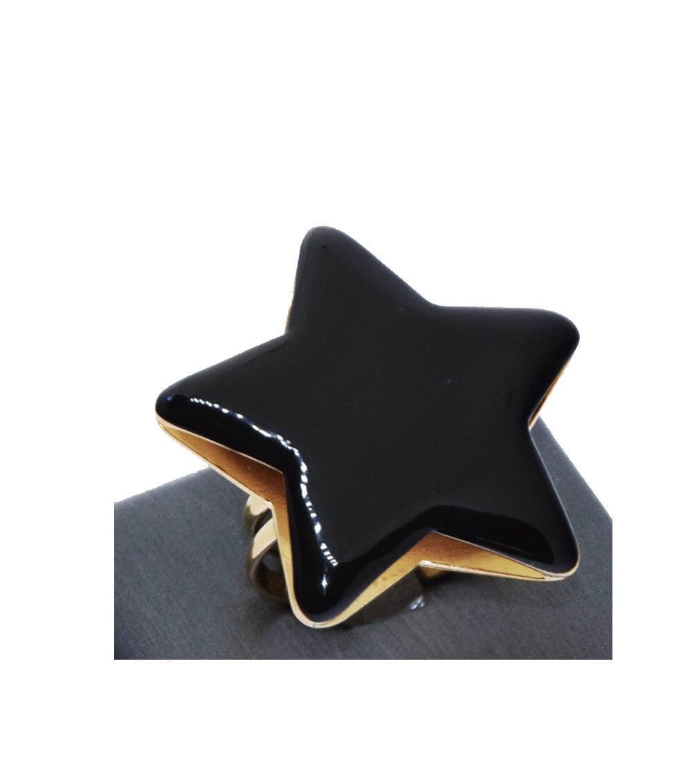 nuagedetoiles anello Anello stella smalto 30 mm