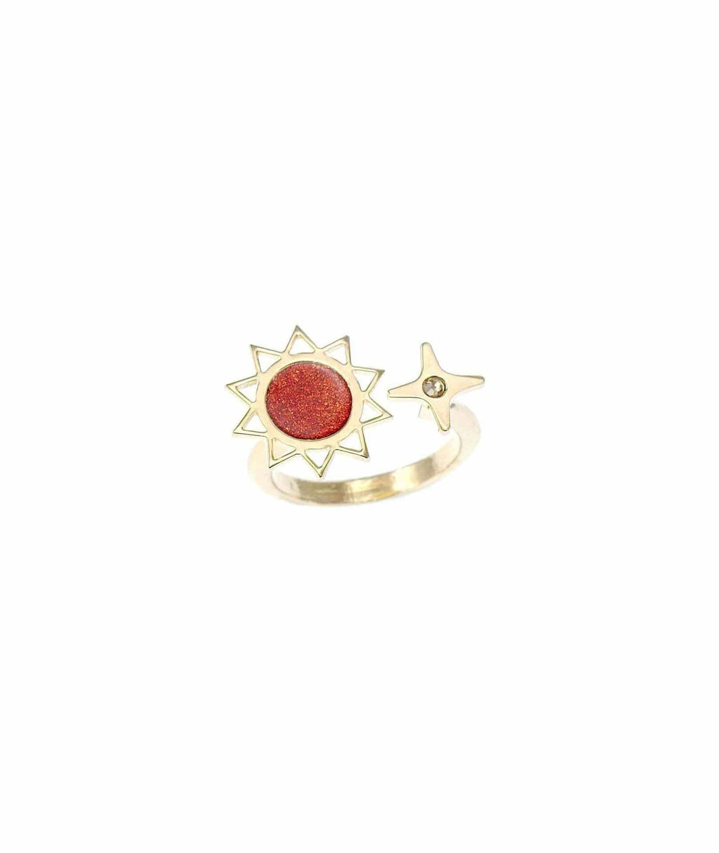 nuagedetoiles Anello sole e scintilla