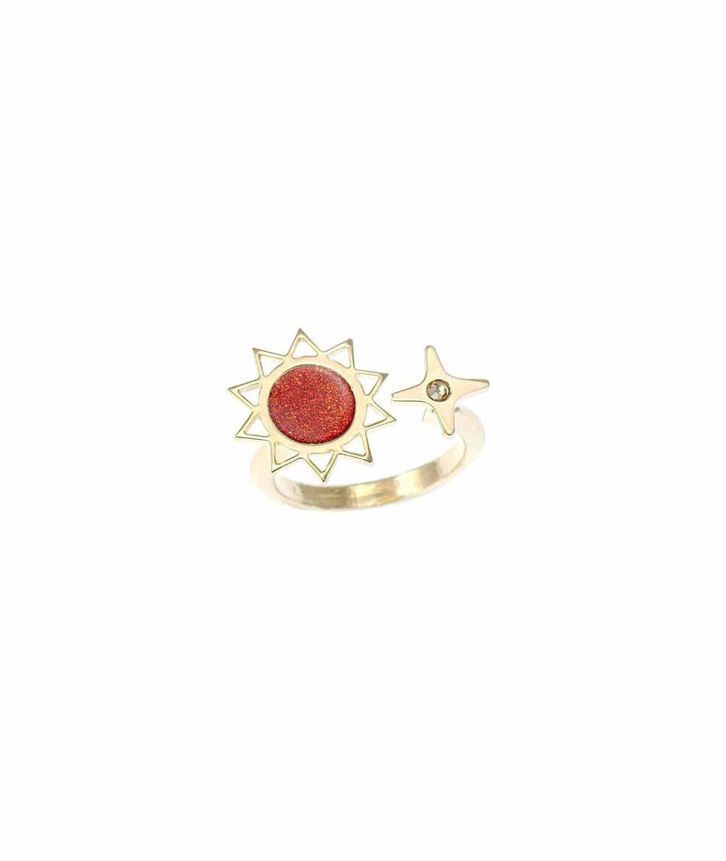 nuagedetoiles Anello sole e scintilla