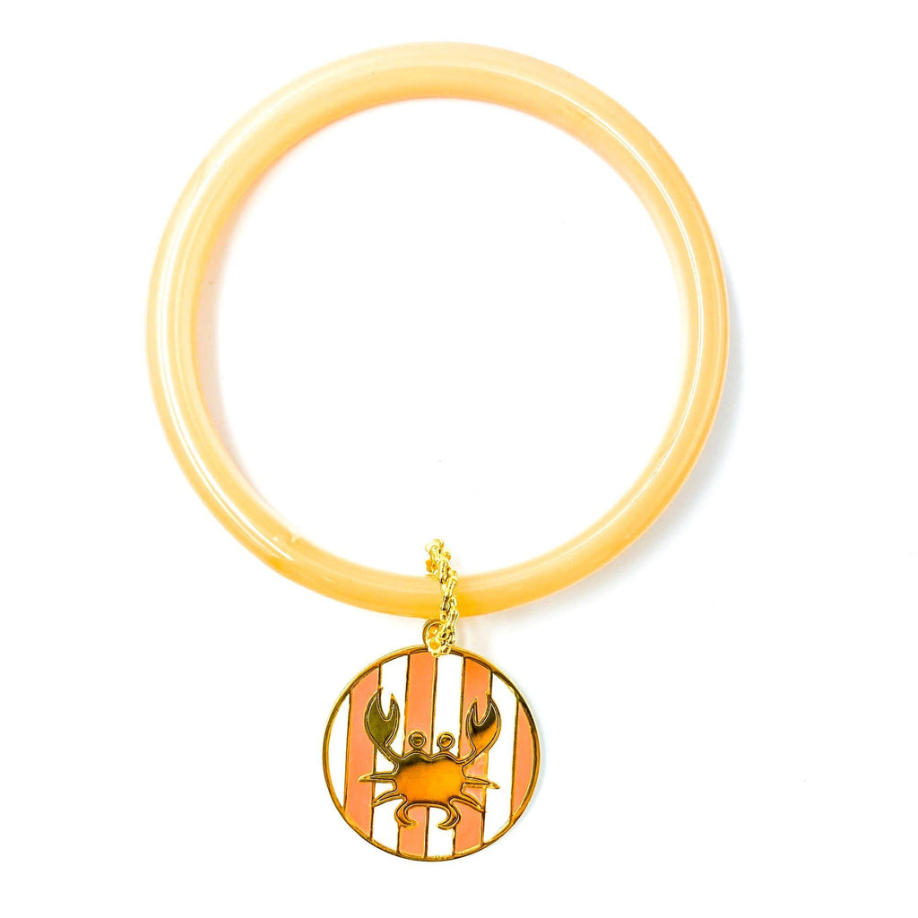 nuagedetoiles bangle plexi salmone granchio a righe