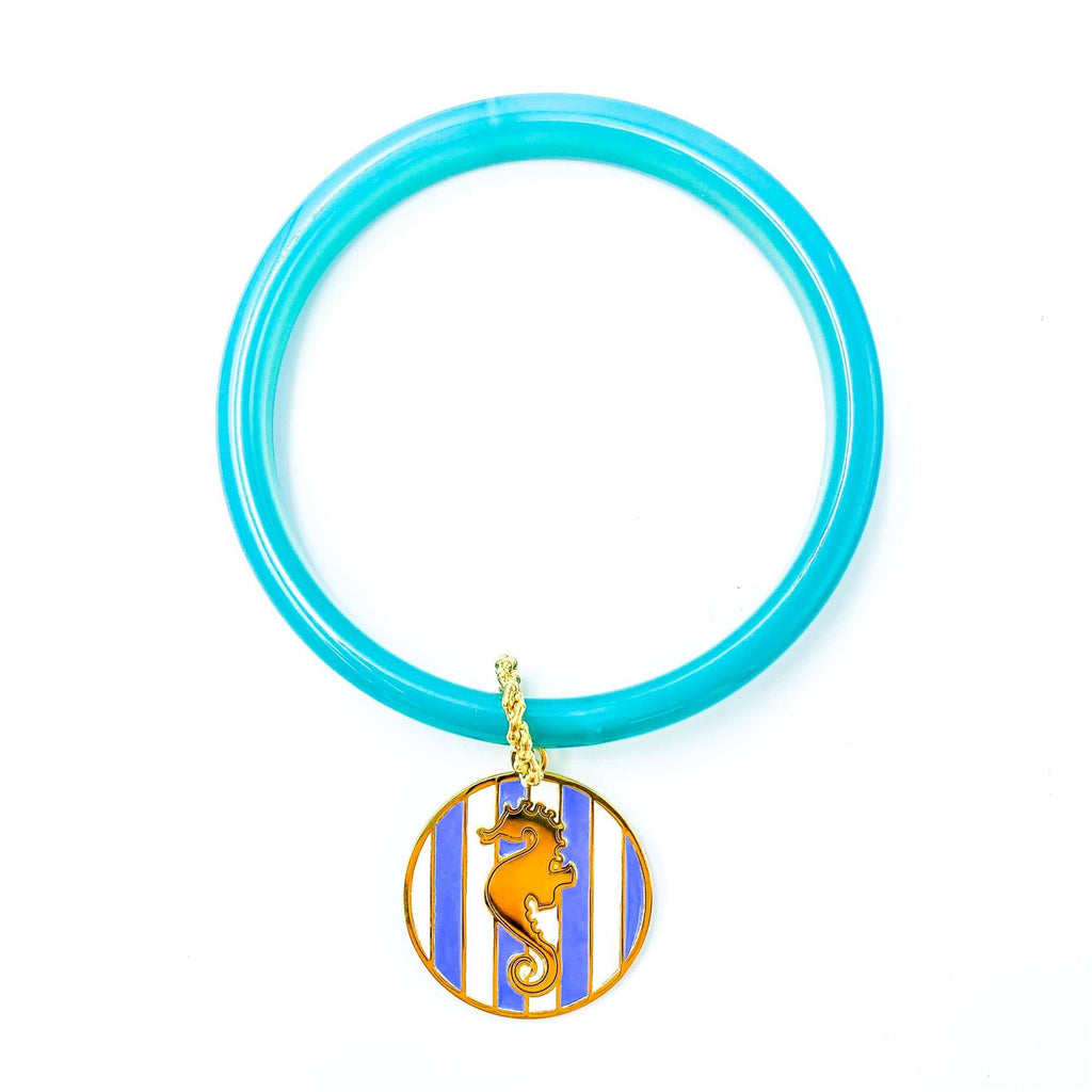 nuagedetoiles bangle plexi turchese cavalluccio a righe
