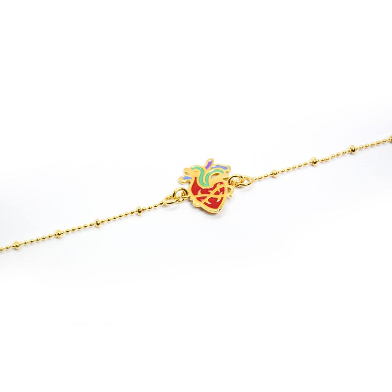 nuagedetoiles Bracciale Cuore anatomico