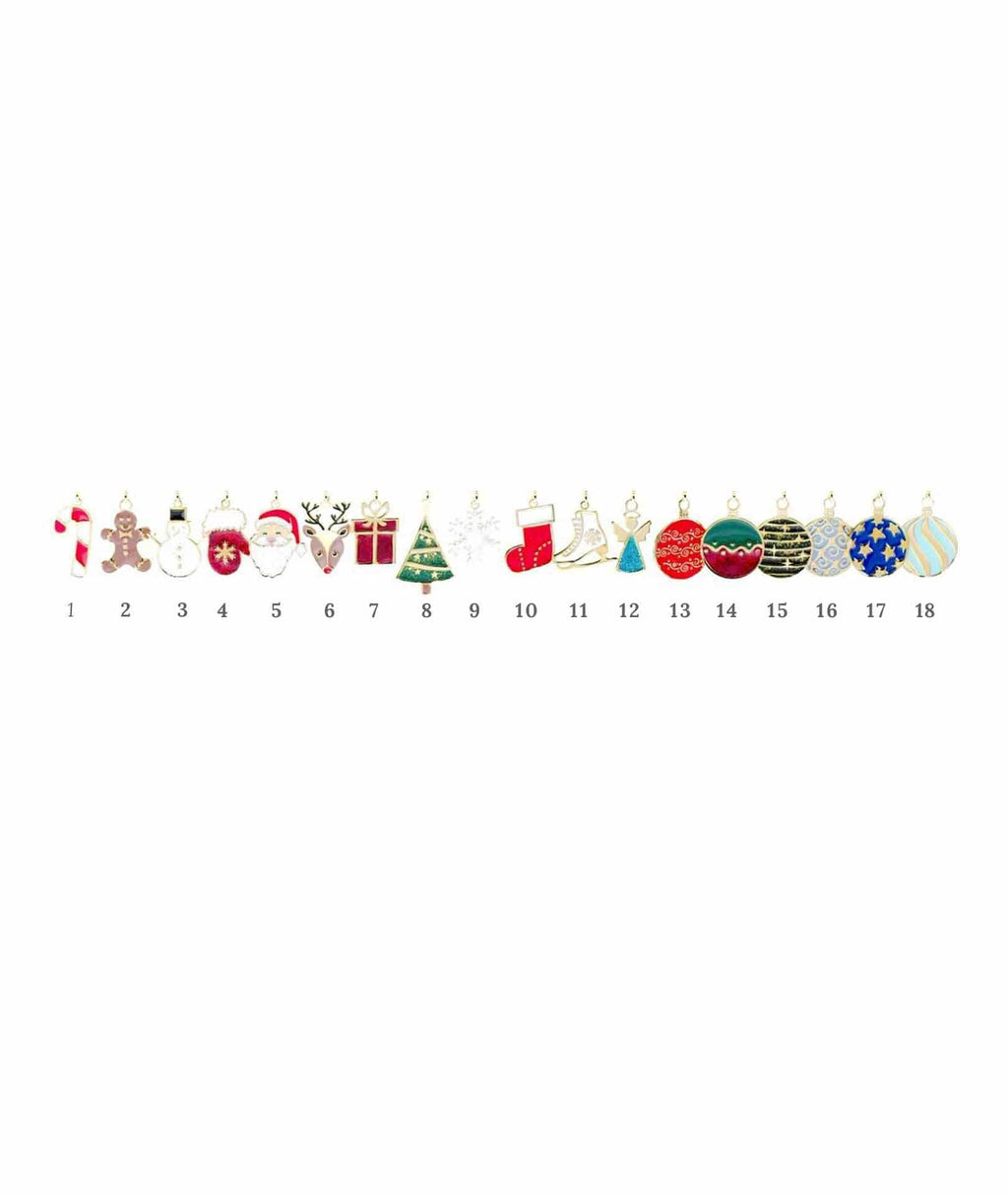 nuagedetoiles Bracciale personalizzabile elementi natalizi
