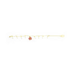 nuagedetoiles Bracciale Rosa con perle