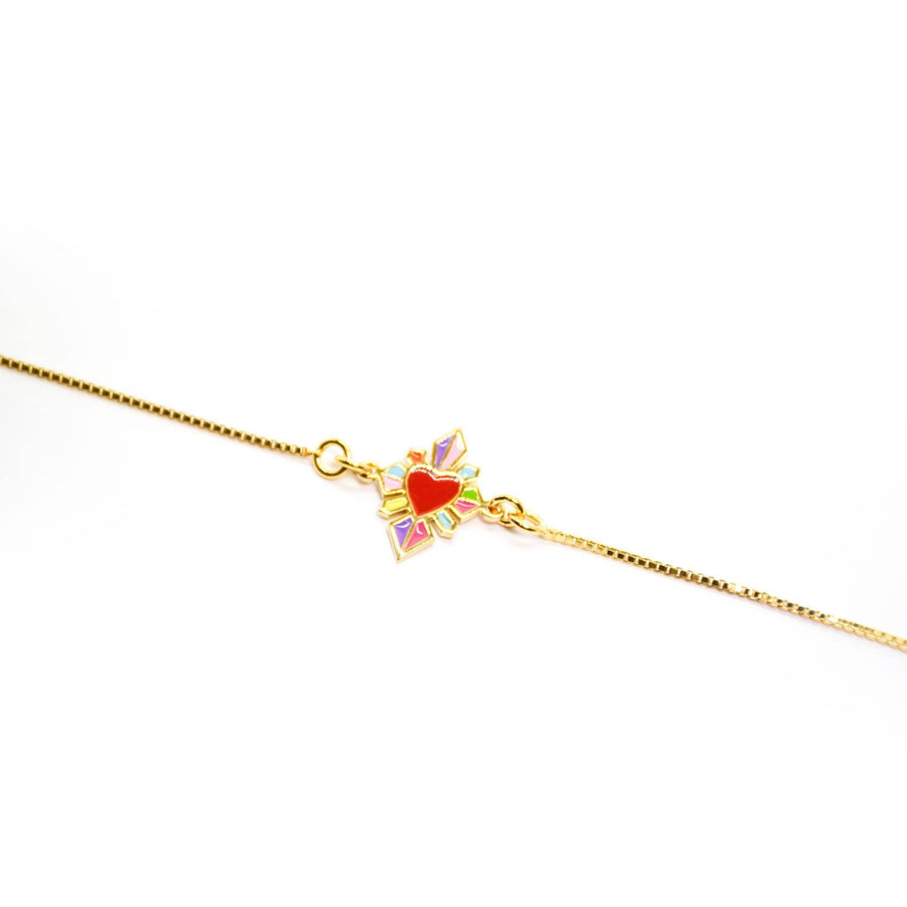 nuagedetoiles Bracciale Sacro Cuore Arcobaleno Picc.