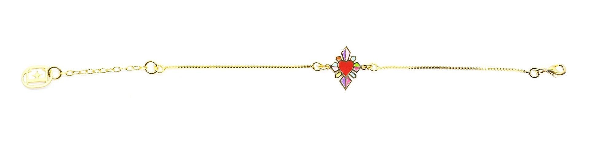nuagedetoiles Bracciale Sacro Cuore Arcobaleno Picc.