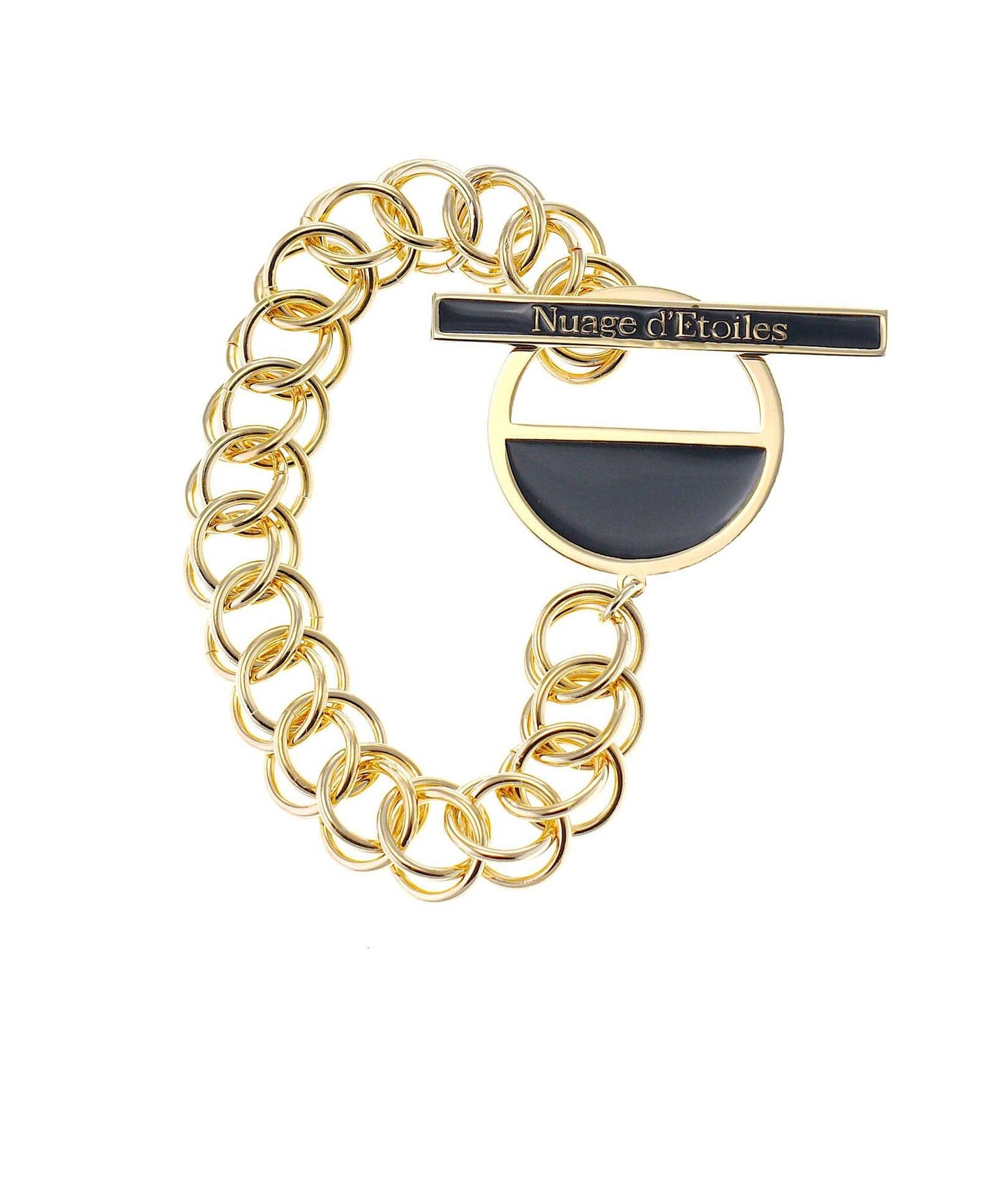 nuagedetoiles Bracciale T-Bar Cerchio Mezzo Vuoto